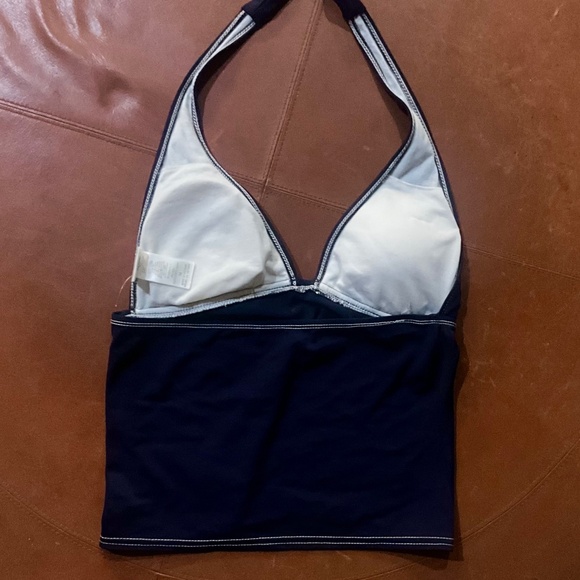 Issac Mizrahi Navy Tankini Swim Top and Bottom set. Sz S & M - Picture 6 of 12